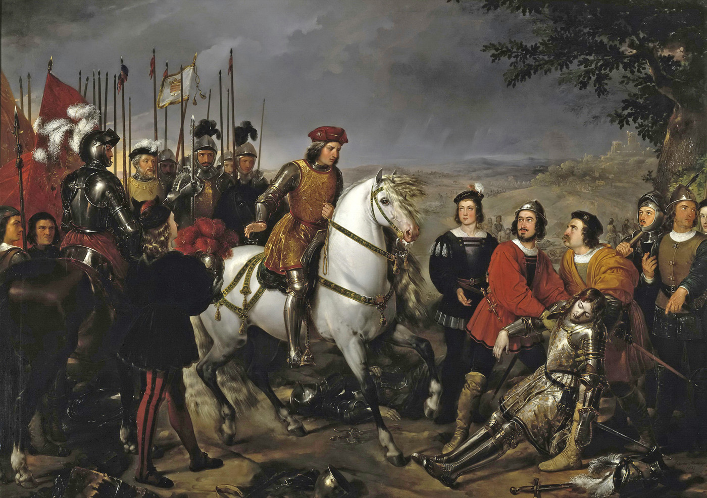 battle of cerignola el gran capitan finds the corpse of louis d armagnac duke of nemours
